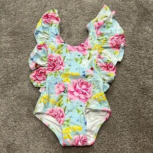 Posh Peanut Ruffle One Piece Swimsuit